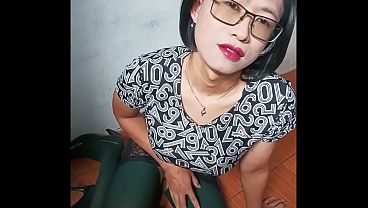 Hot Asian Tranny Masturbating Hot Scene HD Bareback Scene