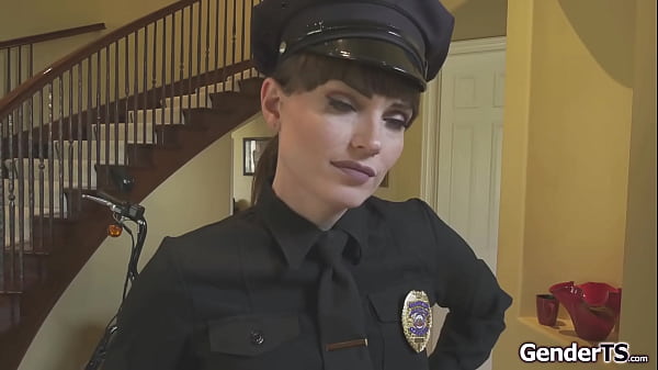 Trans Police Officer Here To The Rescue Hot Scene HD