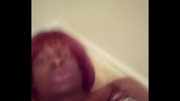 Gorgeous Black TGirl Strokes Her Beautiful Thick Cock To Orgasm