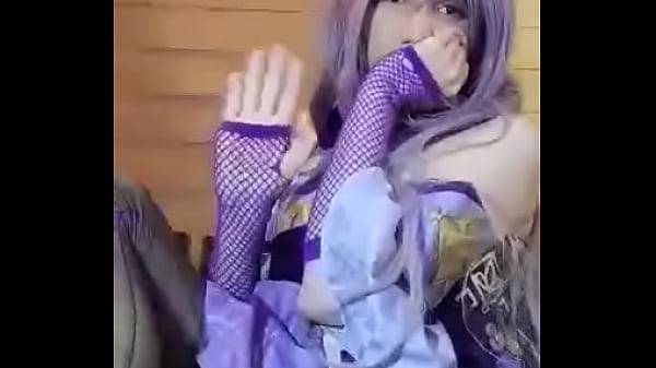 CD Trans Keqing Solo Touch Herself Cosplay Kinky Session
