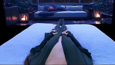 Keira in Black Lingerie Trans Girl Masturbation Pov (short Version)