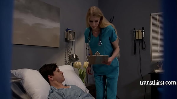 Shemale Nurse Rides Male Patient Bareback