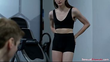 Small Tits Feminine Shemale Amanda Riley Wants to See her Trainers