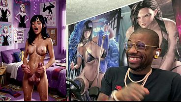 Transgender Ms. Marvel Jerking Off and Cumming Both of her Girl