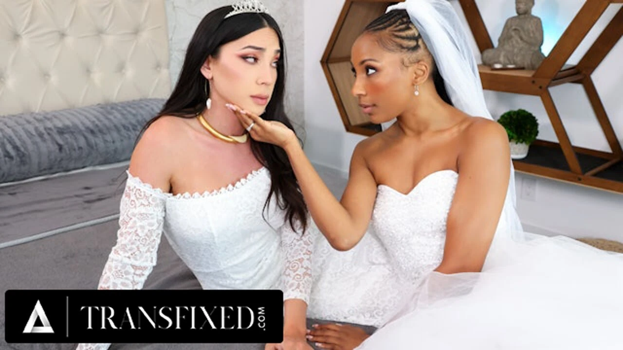 Bride Olivia Jay Lets Virgin T-girl Kasey Kei Creampie her on Their